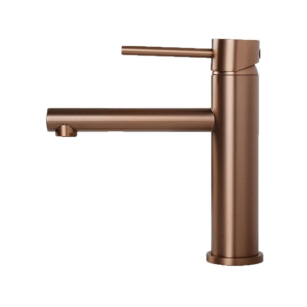 Robinet mitigeur de lavabo monotrou — inox, 6 finitions