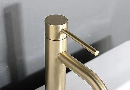Robinet mitigeur de lavabo monotrou — inox, 6 finitions