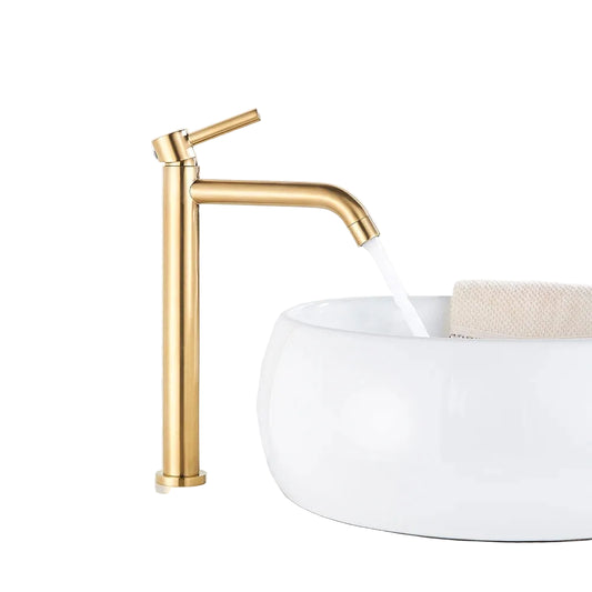 Mitigeur de lavabo pour vasque — Doré brossé