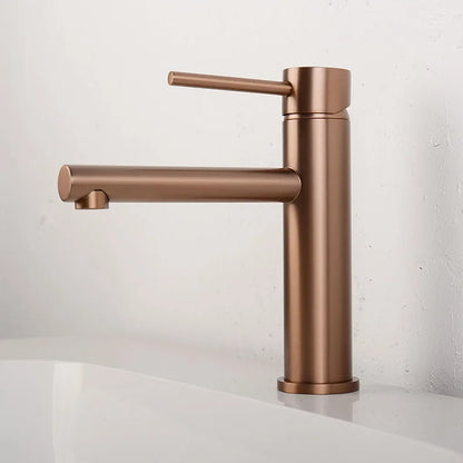 Robinet mitigeur de lavabo monotrou — inox, 6 finitions