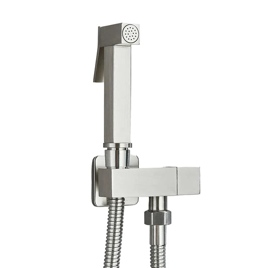 Douchette hygiénique WC — Argent brossé
