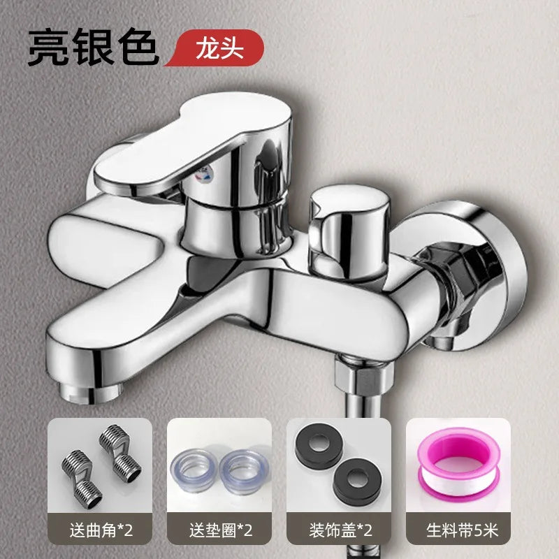 Mitigeur bain-douche mural — gris anthracite (gunmetal) ou chromé