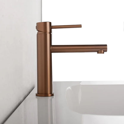 Robinet mitigeur de lavabo monotrou — inox, 6 finitions