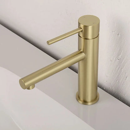 Robinet mitigeur de lavabo monotrou — inox, 6 finitions