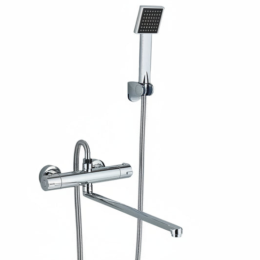 Mitigeur thermostatique bain-douche mural — Bec long