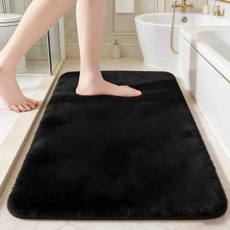 Tapis de bain absorbant antidérapant en velours corail Aquavösa