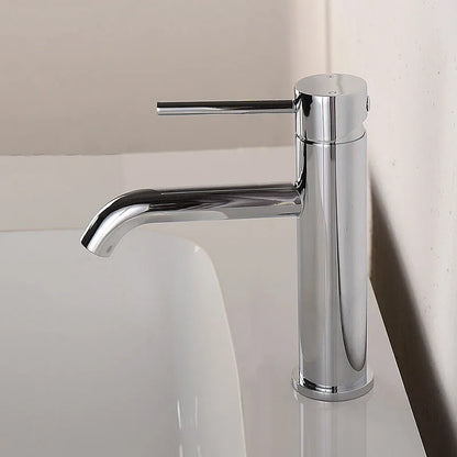 Robinet mitigeur de lavabo monotrou — inox, 6 finitions