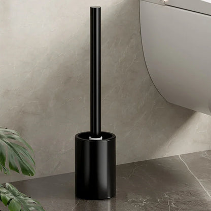 Porte-balai WC mural sans perçage — aluminium, design vertical