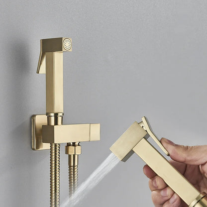 Robinet de bidet mural eau froide — laiton (douchette hygiénique WC)