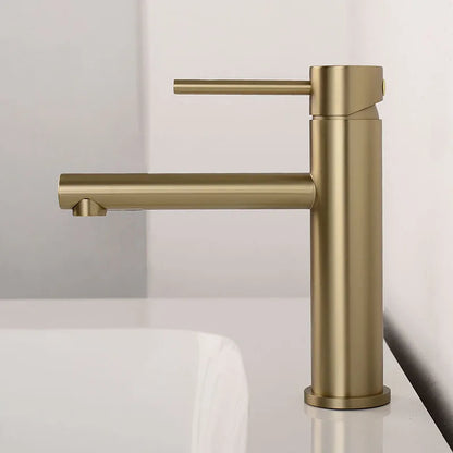 Robinet mitigeur de lavabo monotrou — inox, 6 finitions