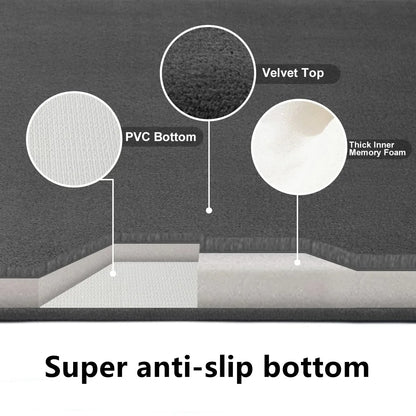 Tapis de bain absorbant antidérapant — velours corail, séchage rapide
